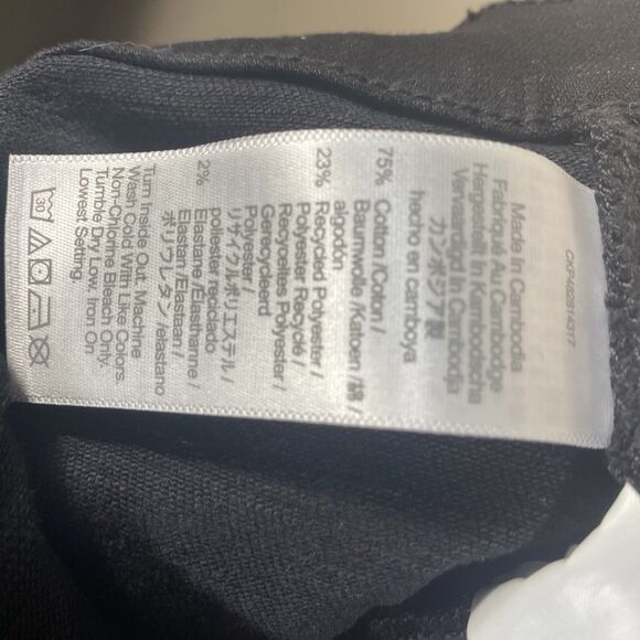 Madewell The Perfect Vintage Wide Leg Jean Women Size 25 X 30 Black Stretch Goth - Picture 16 of 16